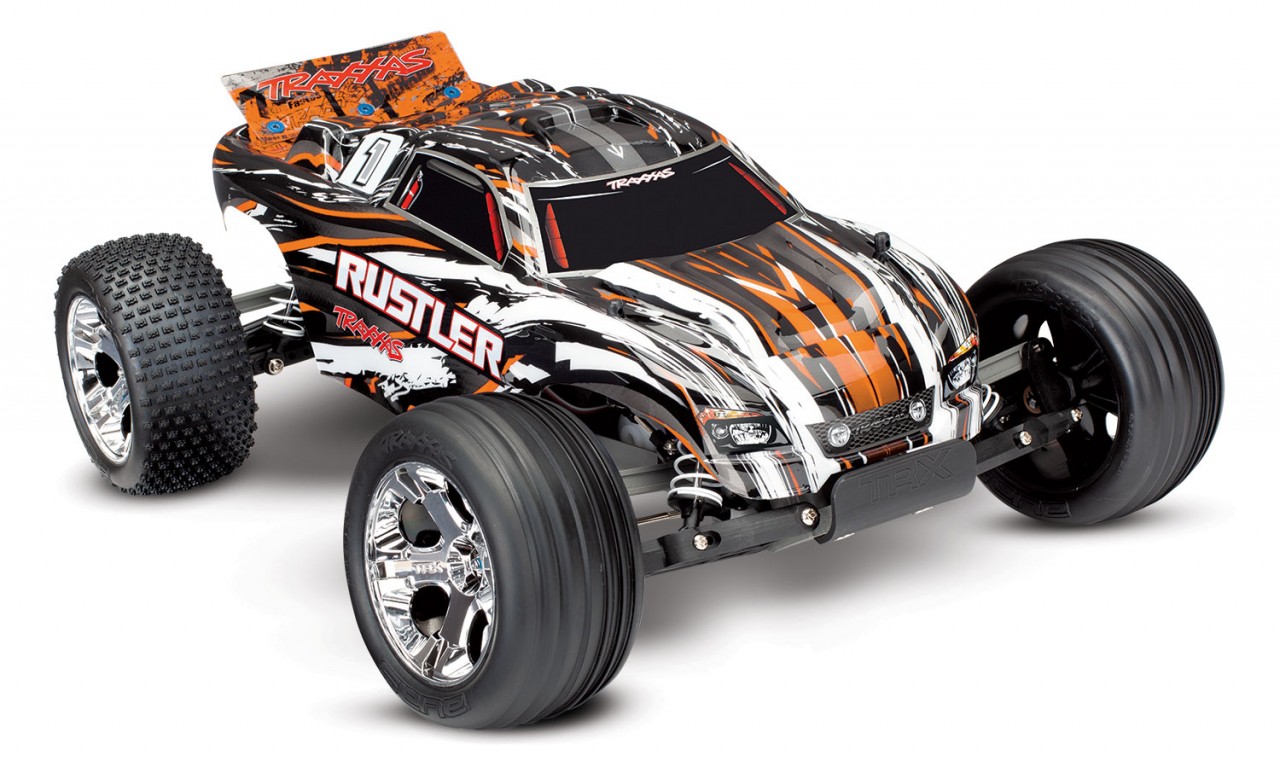 Traxxas Rustler XL-5 electro truggy RTR - 2.4 Ghz - Oranje (zonder accu & lader)