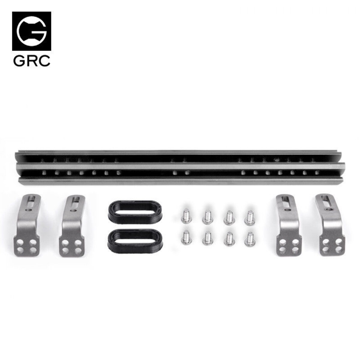 Aluminium Metal Side Plate Skid Panel Guard Type C Black - Traxxas TRX-4