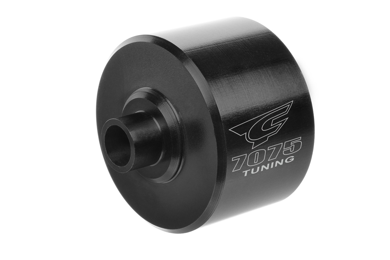 Team Corally - Xtreme Diff Case - 35mm - Aluminium 7075 - Hard Anodised - Black - Center - Made in Italy - 1 pc