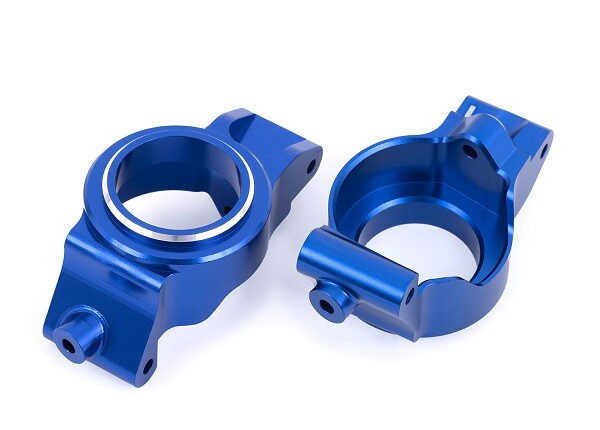 Traxxas - Caster blocks (c-hubs), 6061-T6 aluminum (blue-anodized), left & right (TRX-7832-BLUE)