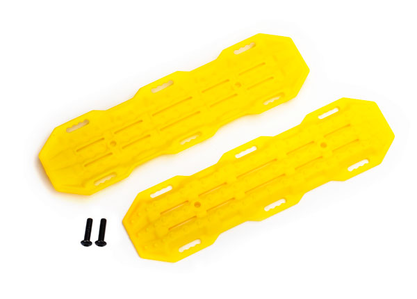 Traction boards, yellow / mounting hardware (TRX-8121A)