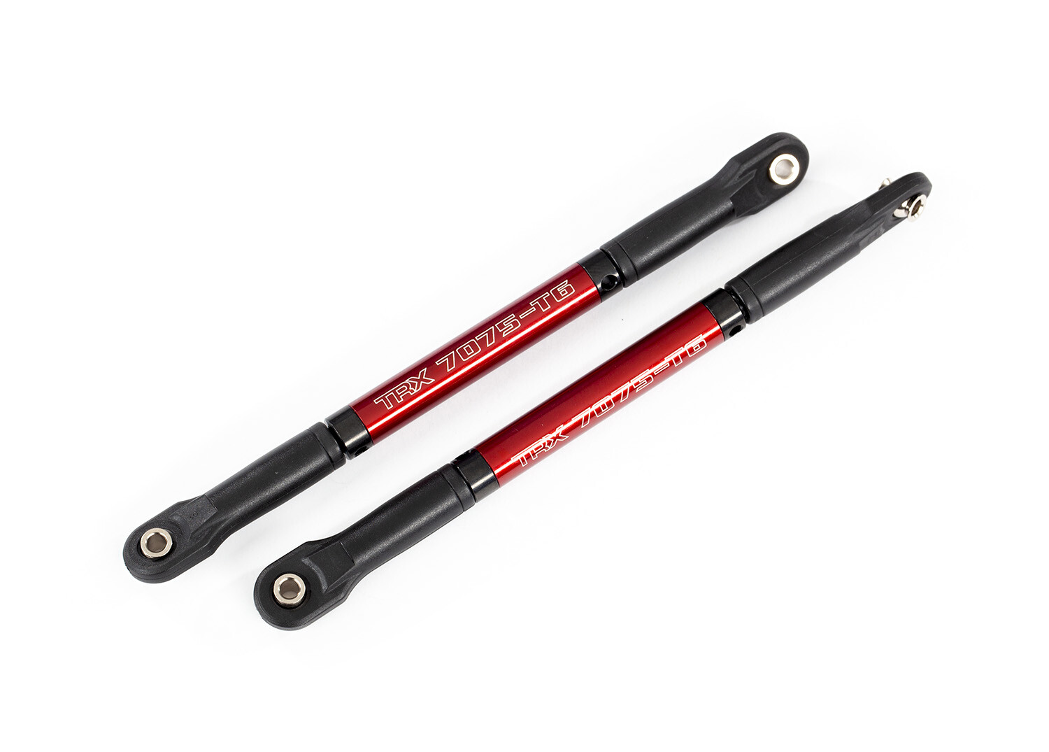 Push rods, aluminum (red-anodized), heavy duty (2) (TRX-8619R)