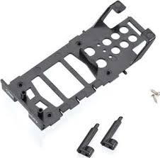 Main frame, battery holder (1)/ canopy mounting posts (2)/ screws (2)