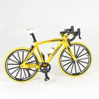 Fastrax Static Road Bike 20x12cm - Geel