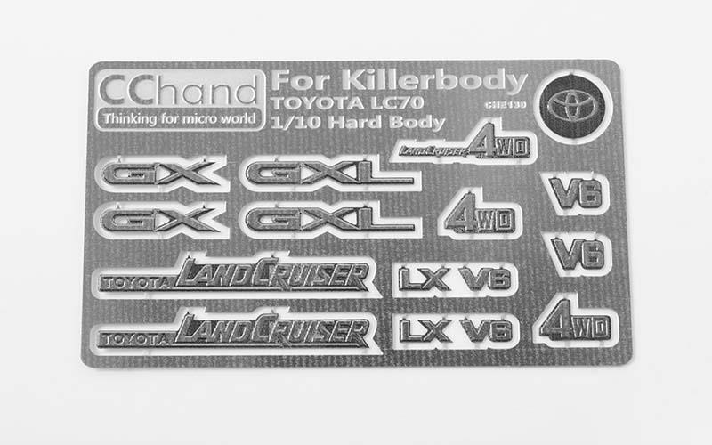 RC4WD Metal Emblems for Toyota Killerbody LC70 (VVV-C0374)