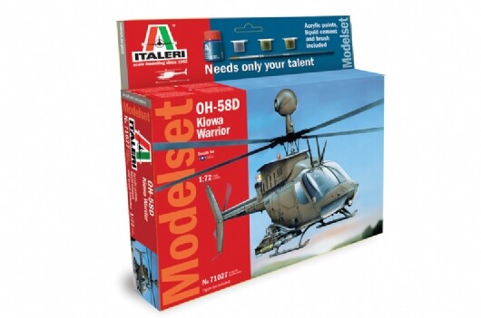 Italeri 1/72 OH 58D Kiowa (Modelset)