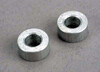 Spacers, aluminum, 5x9x4mm (2)