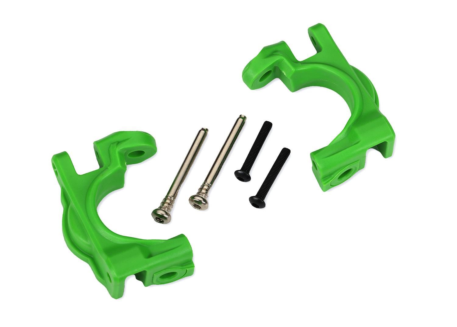 Traxxas - Caster Blocks Left/Right (for use with #9080 upgrade kit) - Green (TRX-9032G)